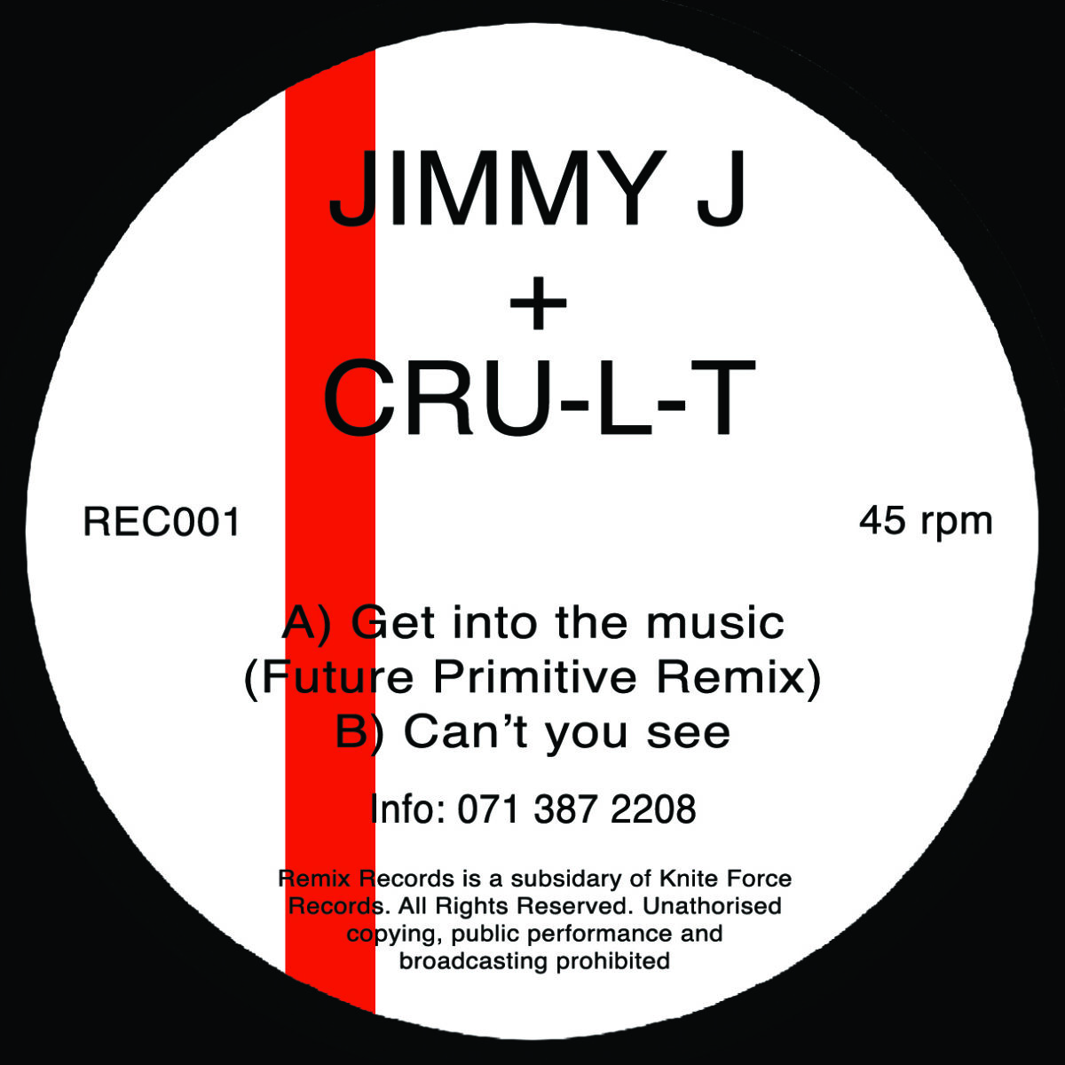 Jimmy J & Cru-L-T - Get Into The Music (Remix) / Can't You See